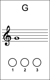 G4 Trumpet fingering